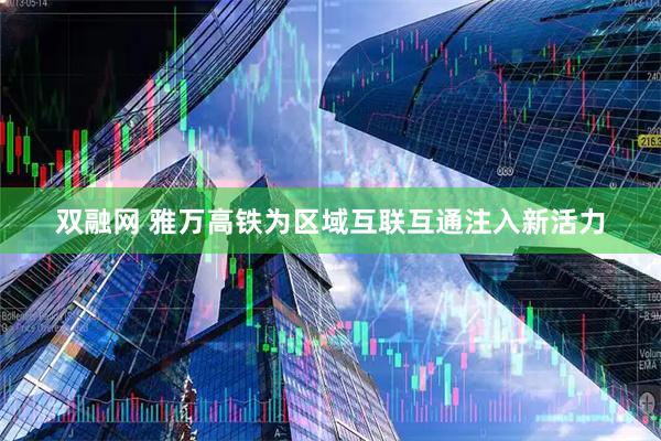 双融网 雅万高铁为区域互联互通注入新活力