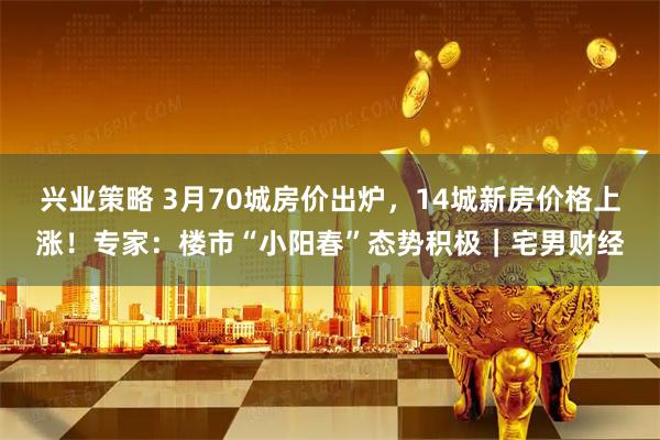 兴业策略 3月70城房价出炉，14城新房价格上涨！专家：楼市“小阳春”态势积极｜宅男财经
