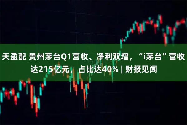 天盈配 贵州茅台Q1营收、净利双增，“i茅台”营收达215亿元，占比达40% | 财报见闻